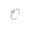 Gold-Plated Geometric Zircon Toe Ring