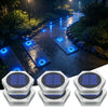 Solar Powered LED Step and Path Lights with Auto On/Off