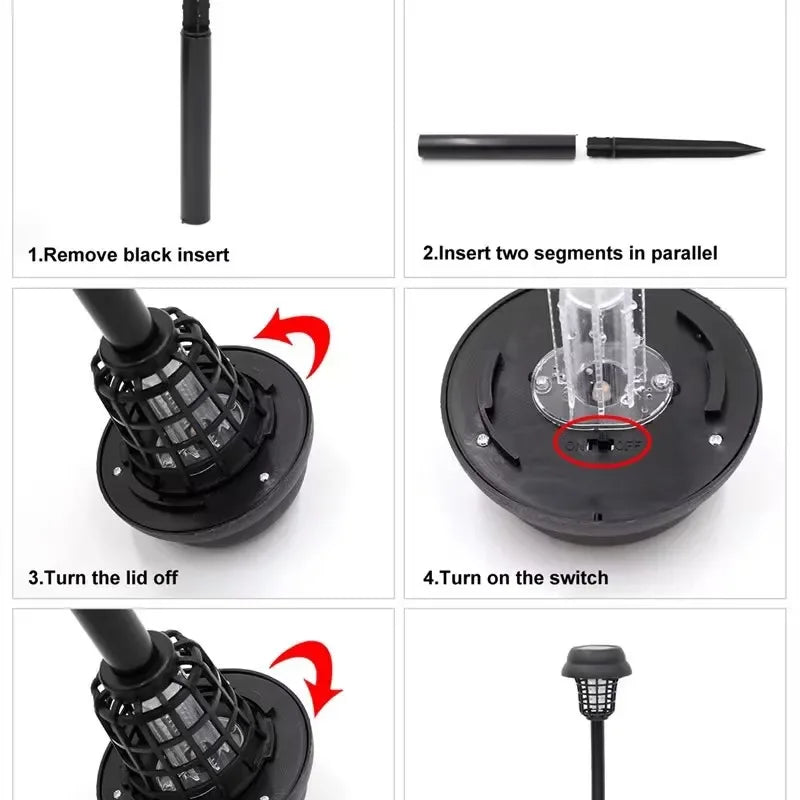 Solar-Powered Bug Zapper Lamp