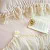 Lace-Embroidered Duvet Cover Set with Pillowcases