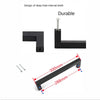 Design of deep hole internal teeth for durable matte black stainless steel cabinet pulls