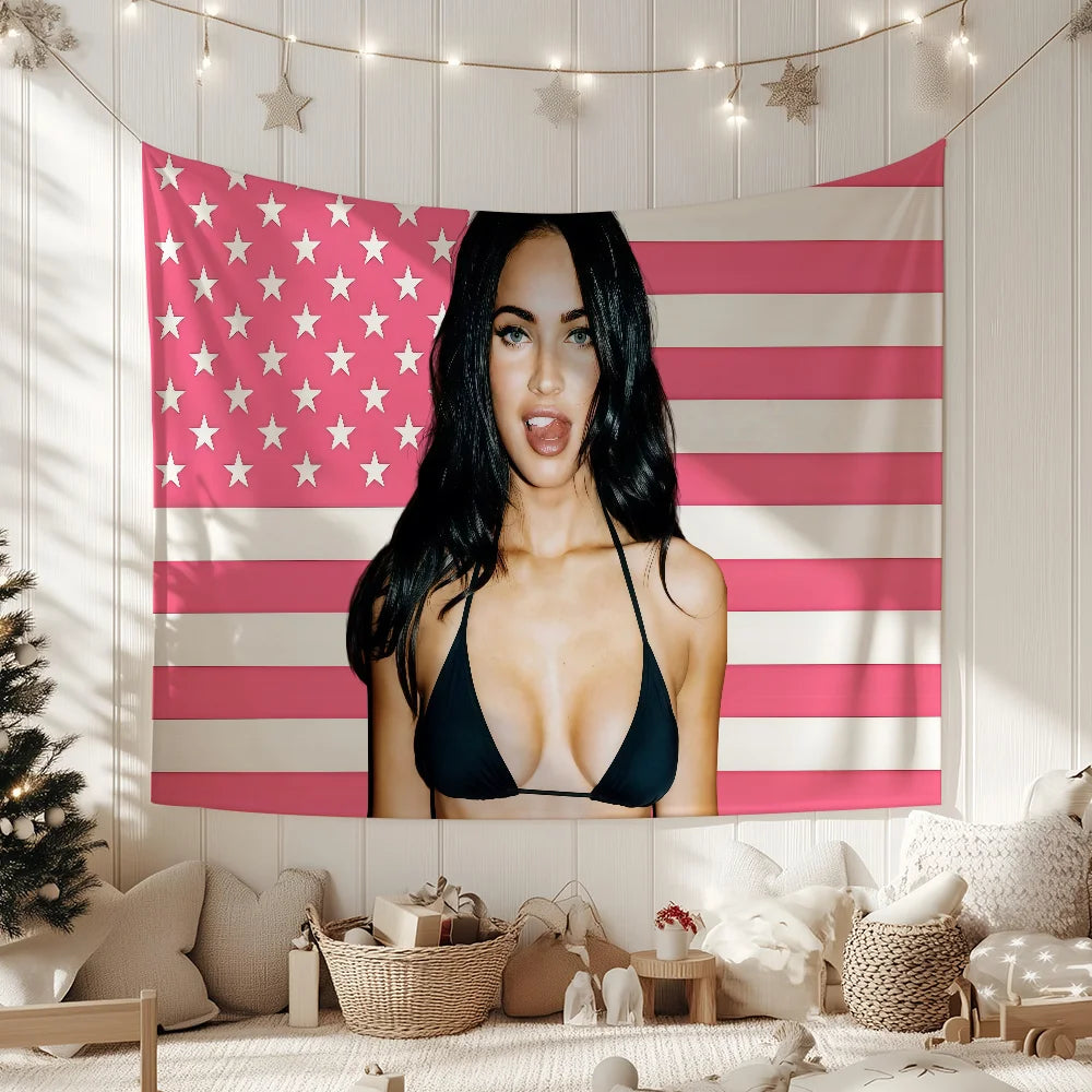 Megan Fox Decorative Flag Banner for Outdoor Events