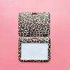 Leopard Print ID Card Holder with Detachable Lanyard