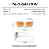 Retro Clear Frame Sunglasses with UV400 Protection