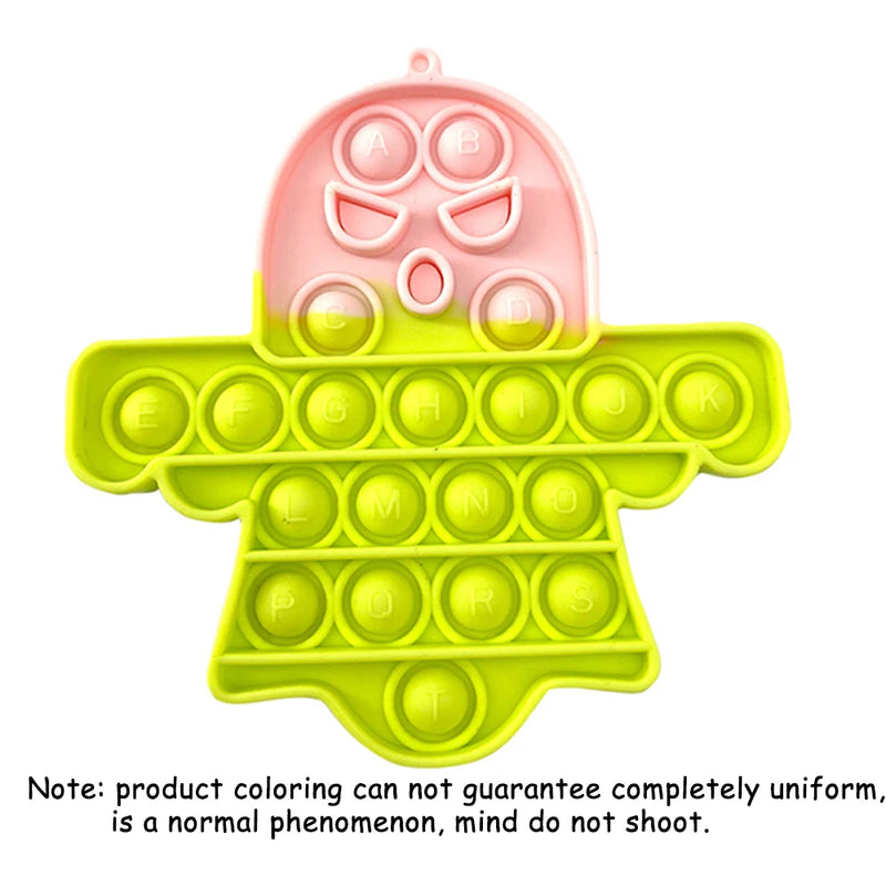 Rainbow Pop-It Fidget Board - Sensory Stress Relief Toy
