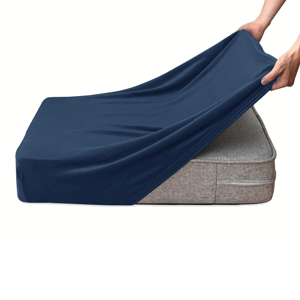 Stretchy Velvet Sofa Cushion Covers – Anti-Slip & Machine Washable