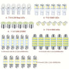 Complete 42-Piece LED Interior Light Kit for Cars