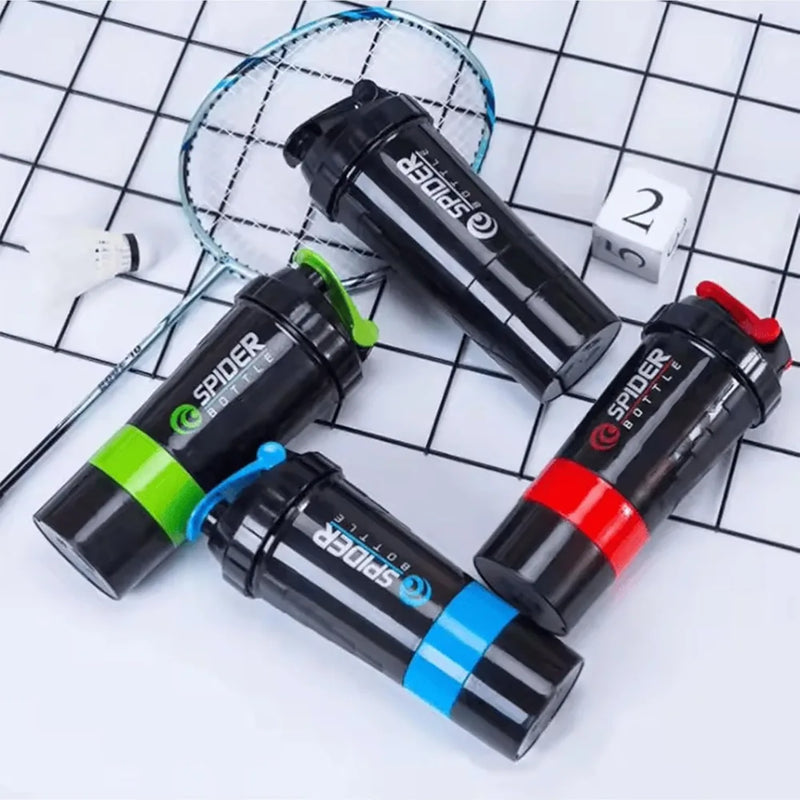 3-Compartment Protein Shaker Bottle