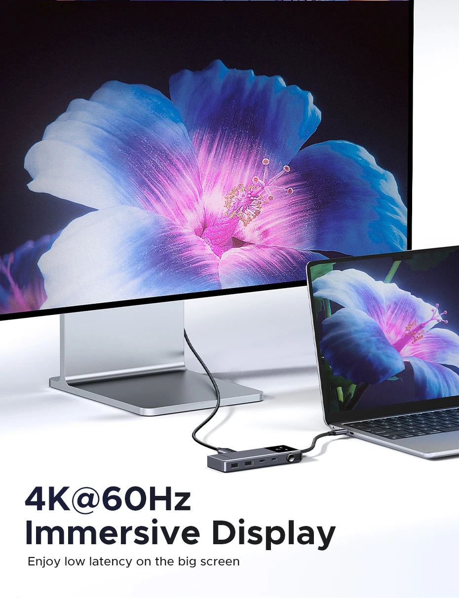 6-in-1 USB-C Hub with 4K HDMI, 10Gbps Data, and 100W Pass-Through Charging