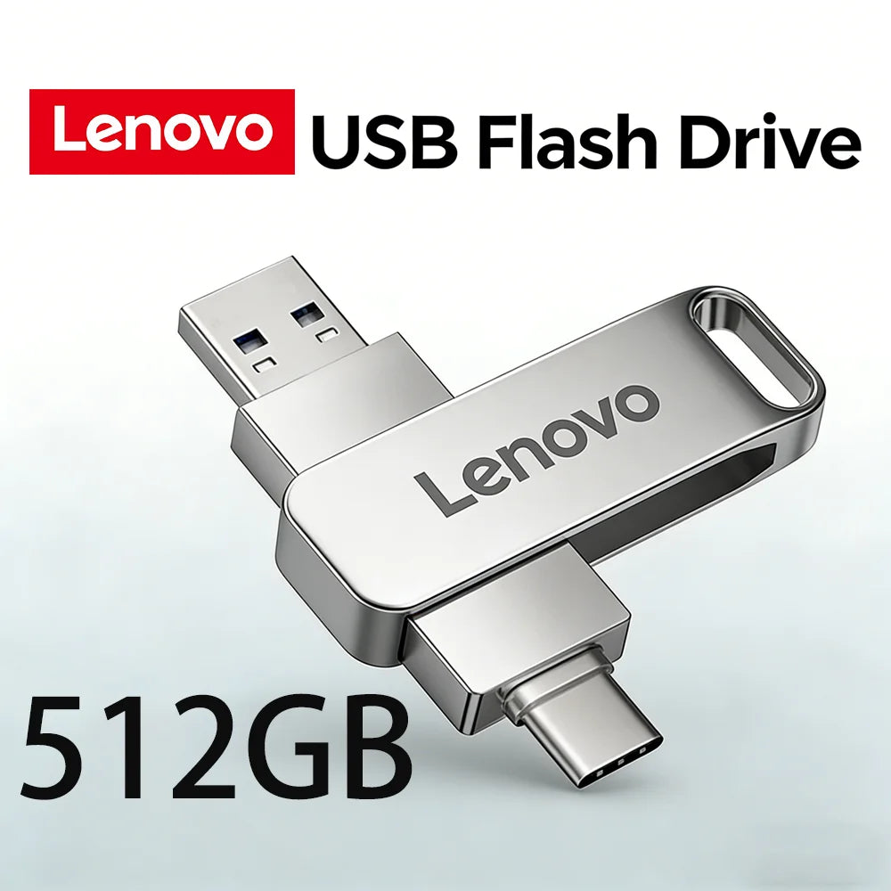 Lenovo USB 3.2 Flash Drive – High-Speed Metal Storage