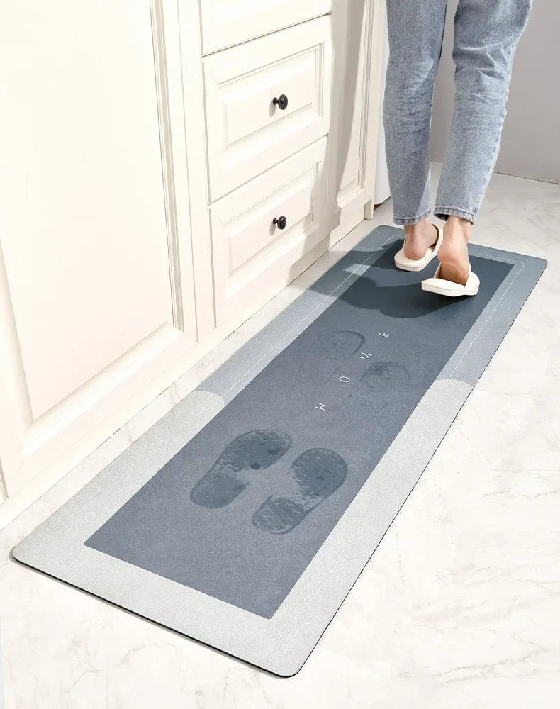 Diatomite Quick-Dry Kitchen Mat with Non-Slip Latex Backing