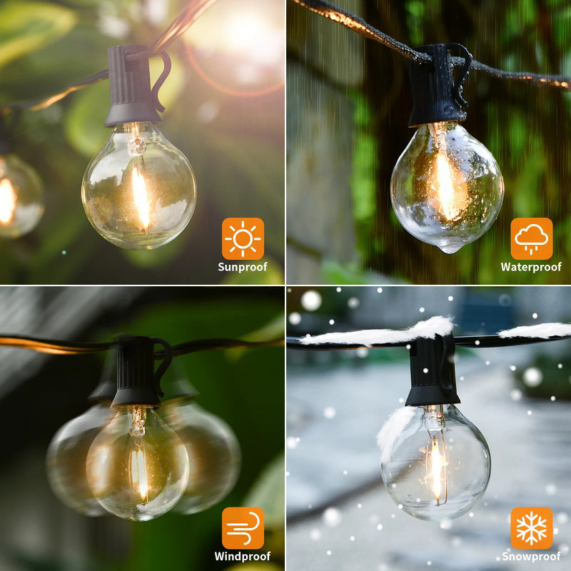 G40 Globe String Lights for Outdoor Use