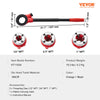 3-Piece Manual Ratchet Pipe Threader Kit with Carrying Case