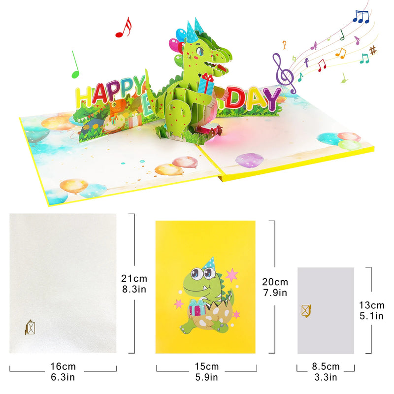 Musical 3D Pop-Up Birthday Card
