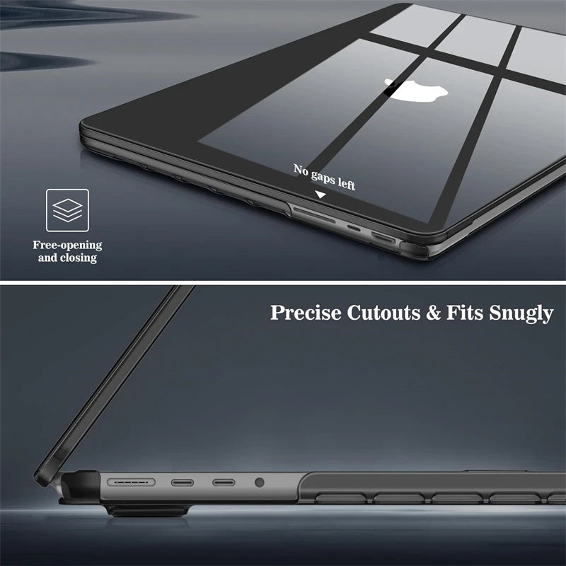 Clear Hard Shell Laptop Case for MacBook Air and Pro