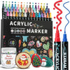 Dual-Tip Acrylic Paint Pens