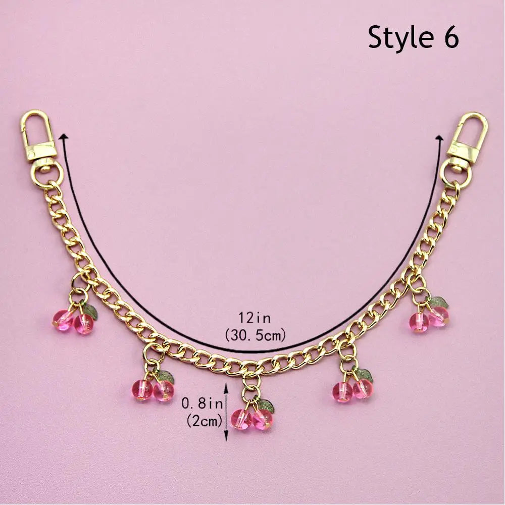 Cherry Charm Bag Chain with Pendant