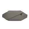 A gray minimalist waterproof running waist pack shown from the side.