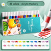 80-Color Acrylic Paint Marker Set