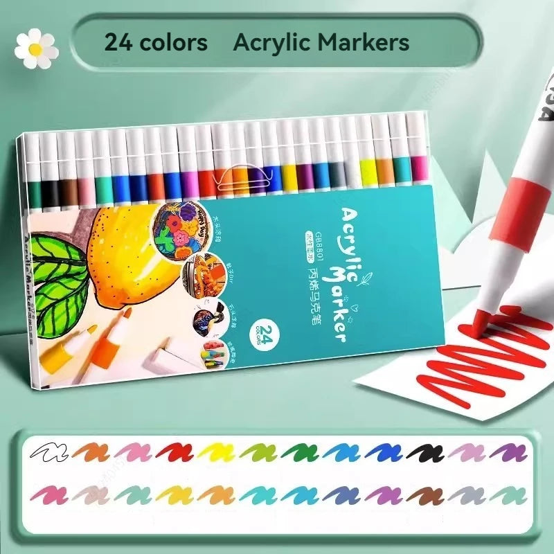 80-Color Acrylic Paint Marker Set