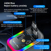 4-in-1 Retractable Car Charger with 180W Fast Charging