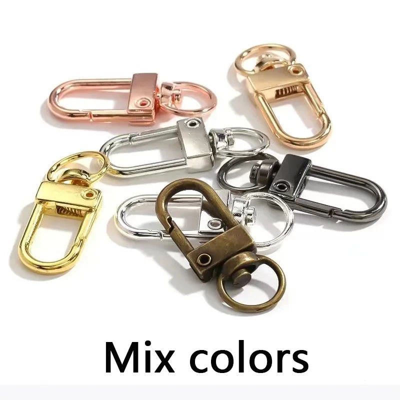 Lobster Clasp Hooks with Swivel Rings for DIY Crafts