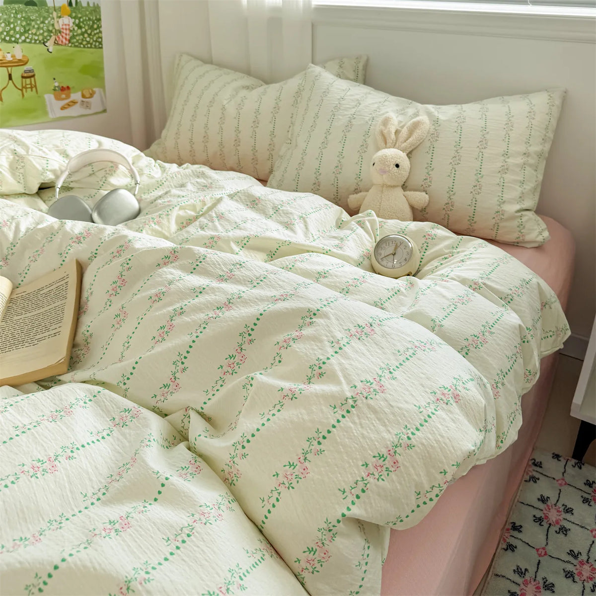 Ultra-Soft Microfiber Duvet Cover Set with Pillowcases