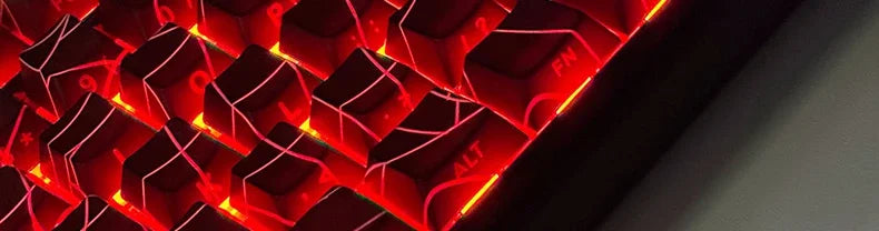 Black Spider Side-Printed Translucent Keycaps for Mechanical Keyboards