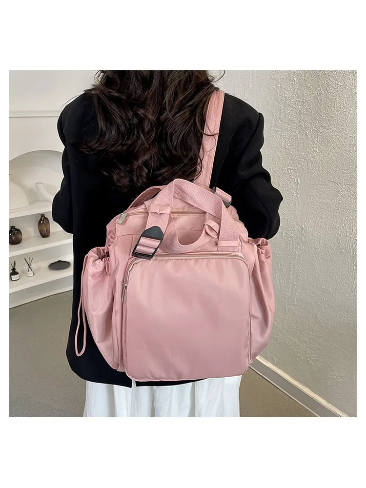 Versatile Nylon Shoulder Bag with Large Capacity