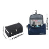 Hanging Leather Toiletry Bag with Durable Water-Resistant Design