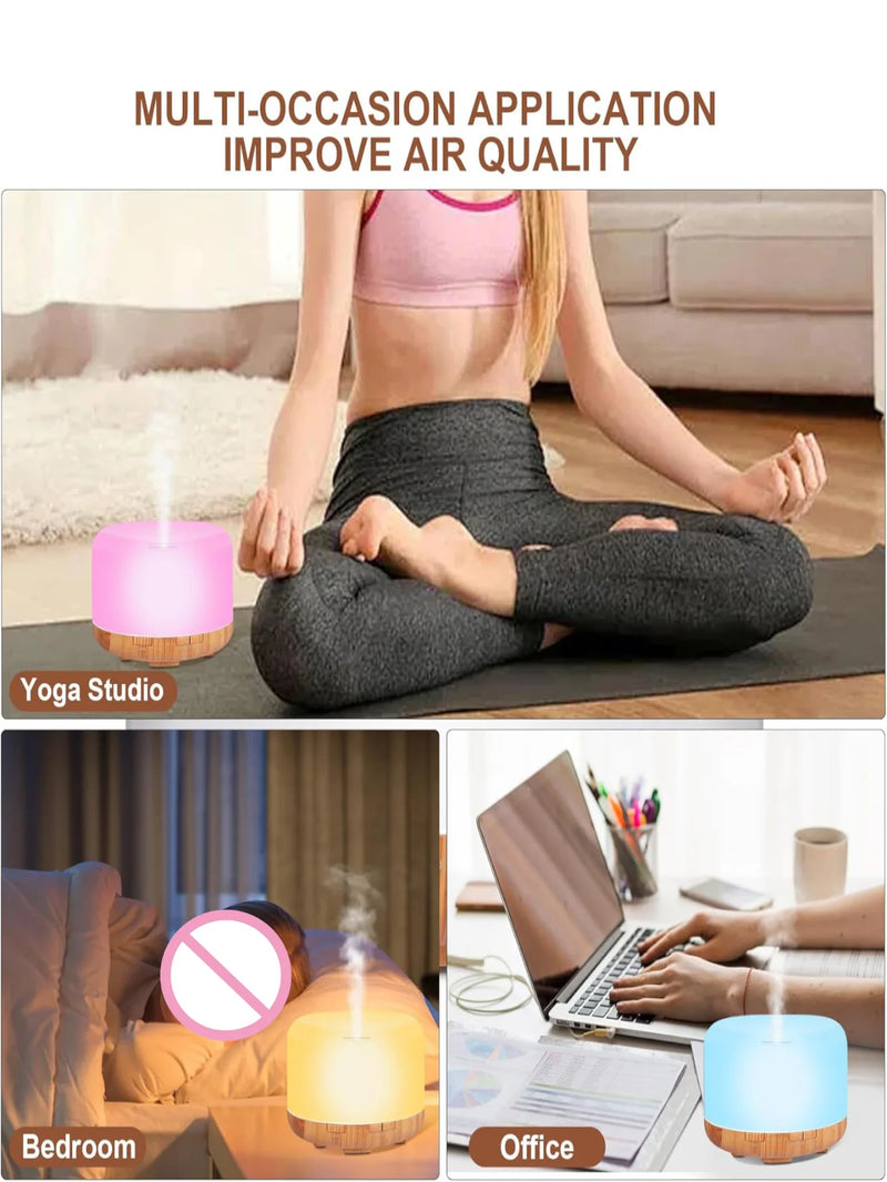 500ml Ultrasonic Essential Oil Diffuser with Remote Control