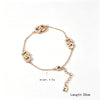 Double D CZ Gold-Plated Bracelet