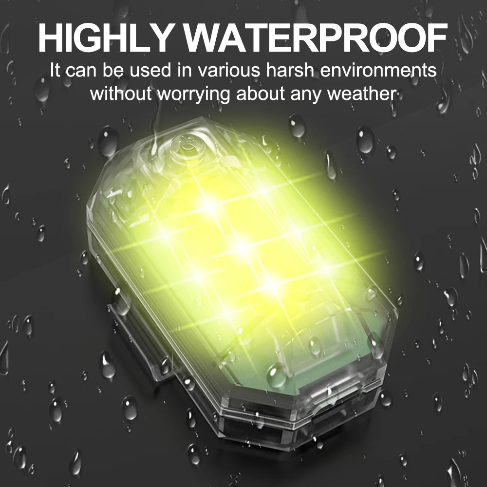 Wireless LED Strobe Light with Remote Control for Vehicles