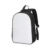 A black backpack set for kids featuring a main bag and a separate crossbody bag.