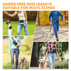 Hands-Free Dog Leash with Zipper Pouch