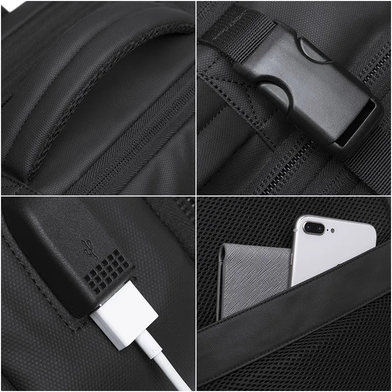Expandable Travel Backpack with Laptop Compartment