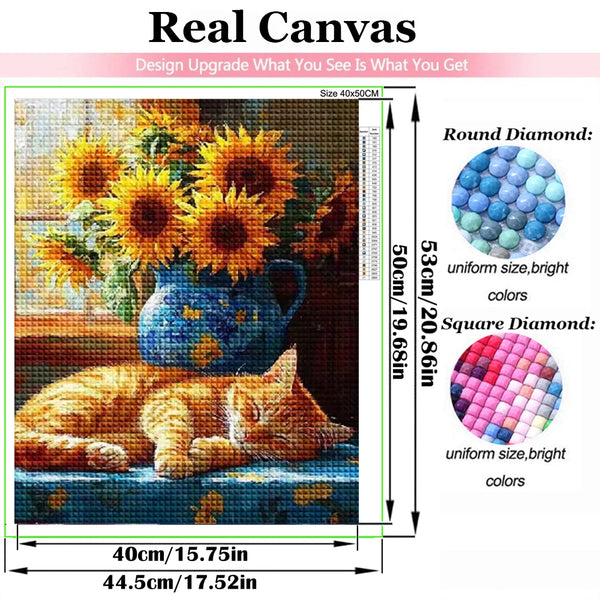 Vintage Vase & Flowers Diamond Painting Kit