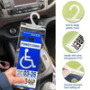 Clear Disabled Parking Permit Holder with Hanging Hook