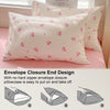 Envelope Closure End Design pillowcase showing how to easily put on and take off the pillow