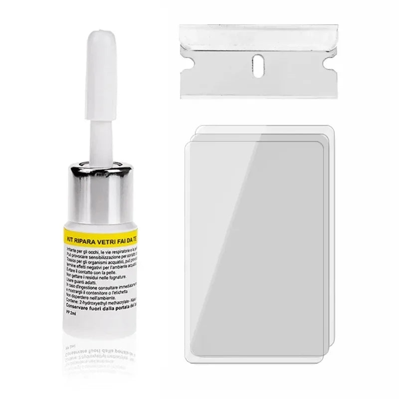Windshield Crack Repair Kit with UV Resin