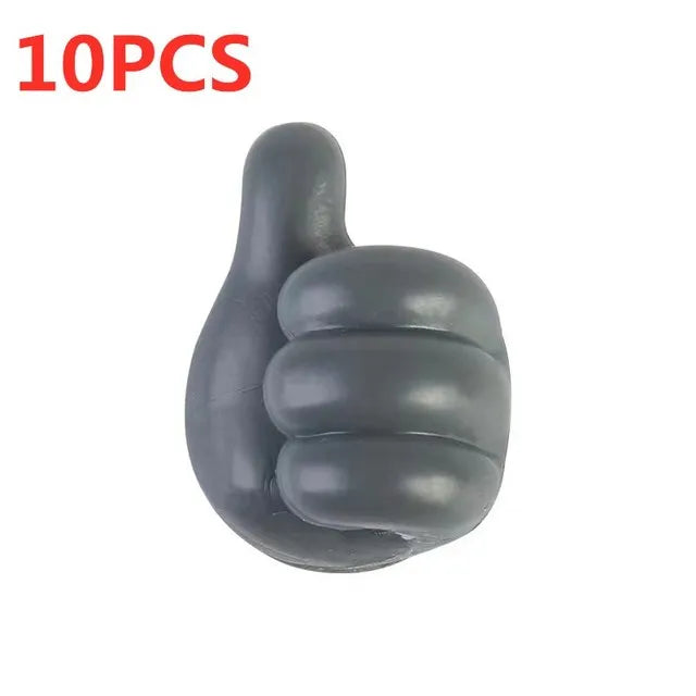 Silicone Thumb Wall Hooks for Cable Management and Organizing