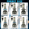 Smart App Control LED Headlight Bulbs with Triple Color Modes