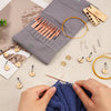 Portable Bamboo Circular Knitting Needle Set with Storage Case