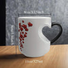Heart-Shaped Color-Changing Ceramic Mug