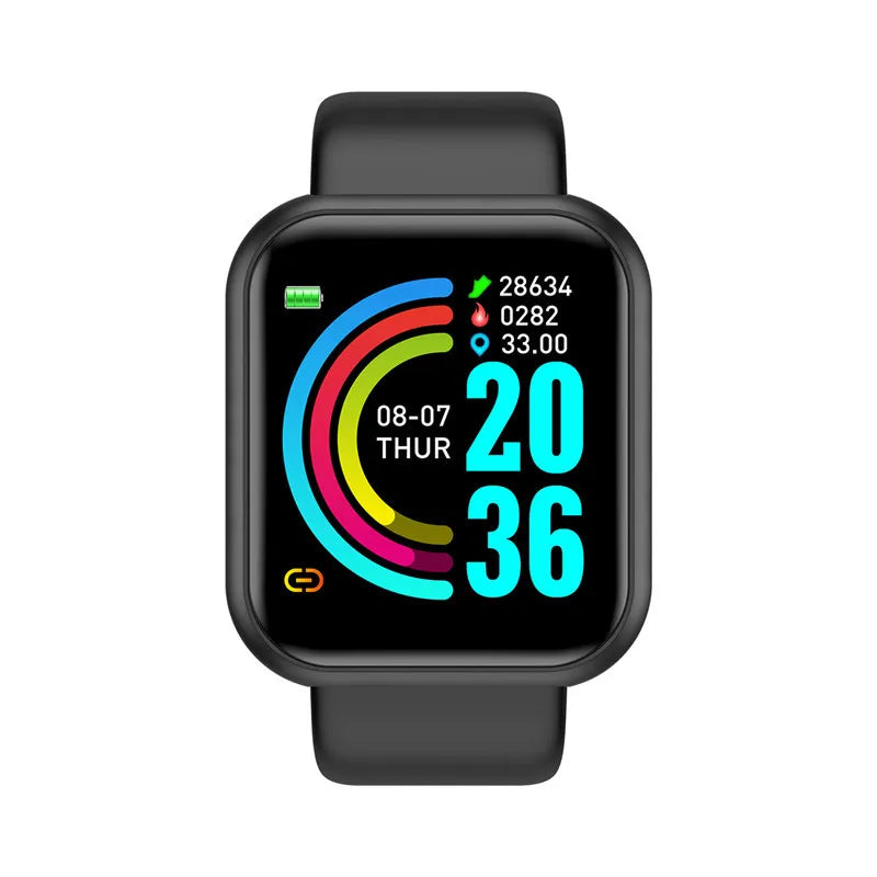 Y68 Digital Smart Watch with Fitness Tracking