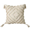 Housse de Coussin en Coton Bouffant avec Frange