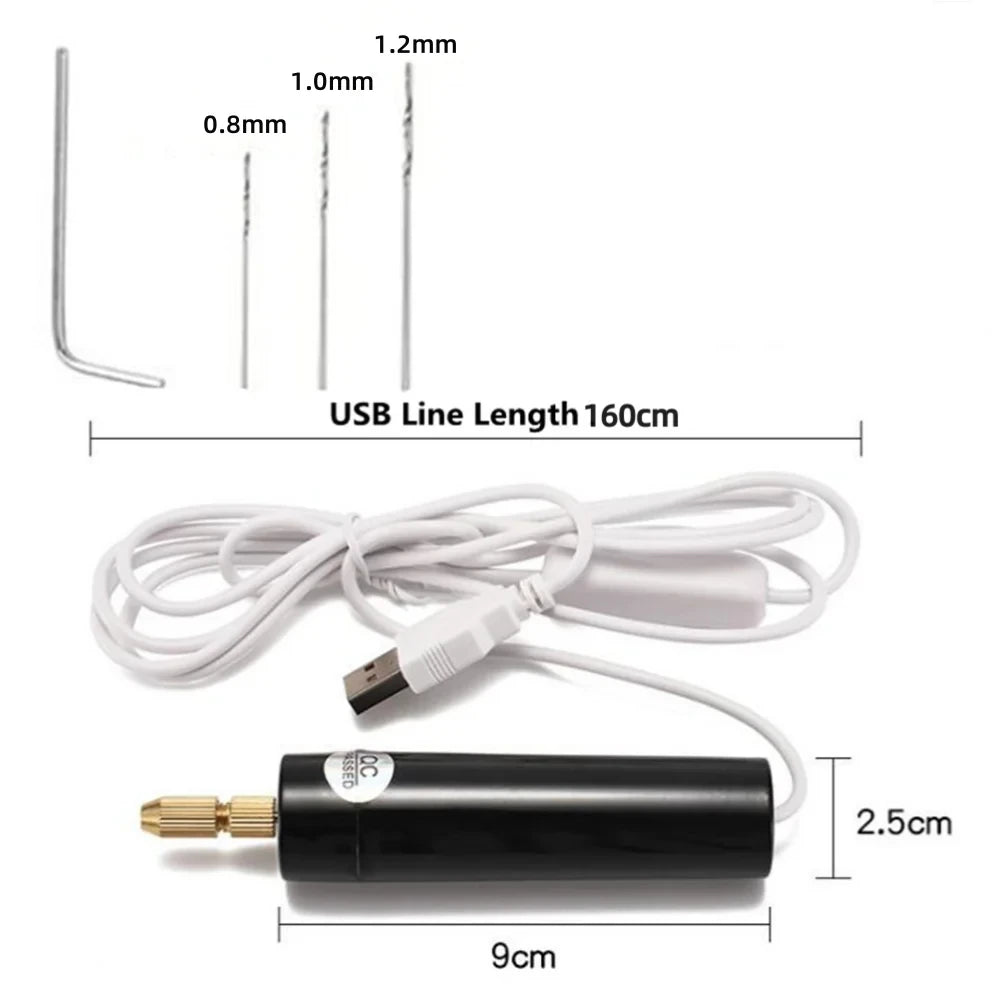 Mini Electric Drill for Jewelry Making & Precision Crafting