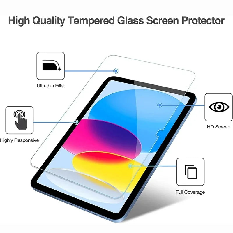 Tempered Glass Screen Protector for iPad 10th Generation (10.9-Inch) - 2 Pack