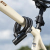 Heavy-Duty Cable Bike Lock with Mounting Bracket and 2 Keys
