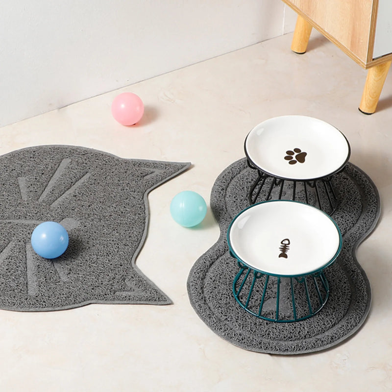 Elevated Ceramic Pet Bowl with Non-Slip Stand